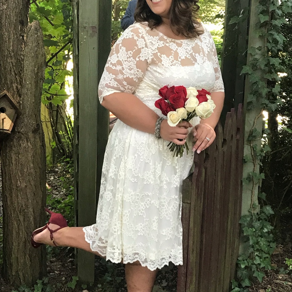 Kiyonna Bridal Lace Dress Size 1